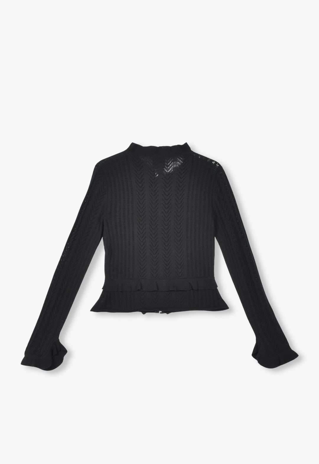 VICTORIAN POINTELLE KNIT CARDIGAN