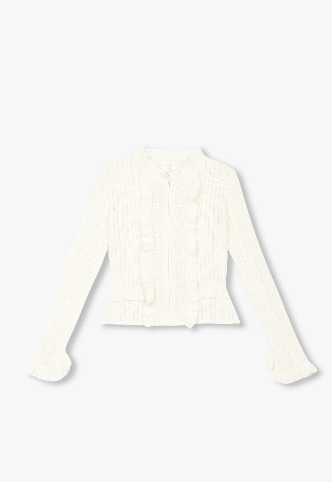 VICTORIAN POINTELLE KNIT CARDIGAN