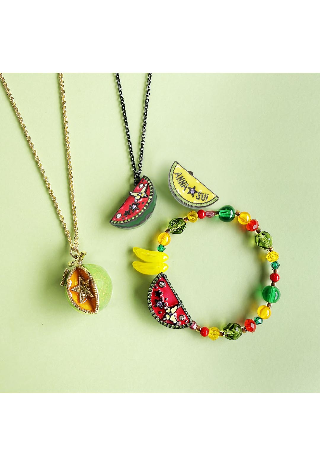 Watermelon motif necklace