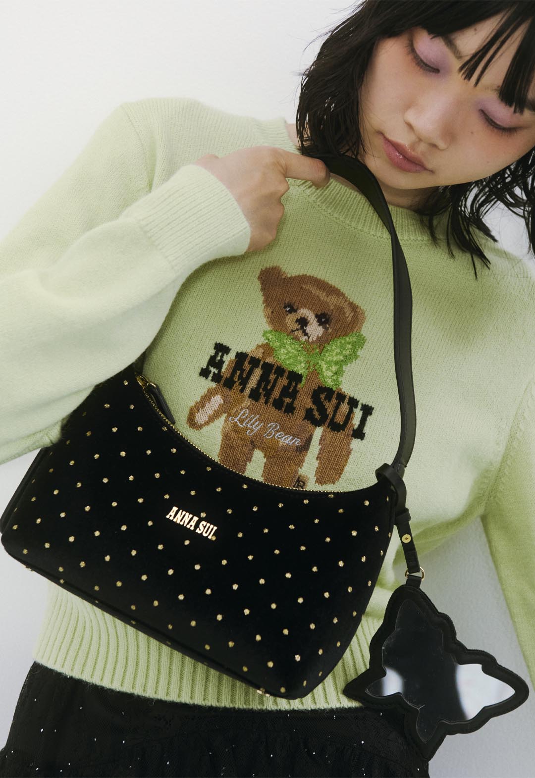[LILY BROWN × ANASUI] BAG with butterfly charm