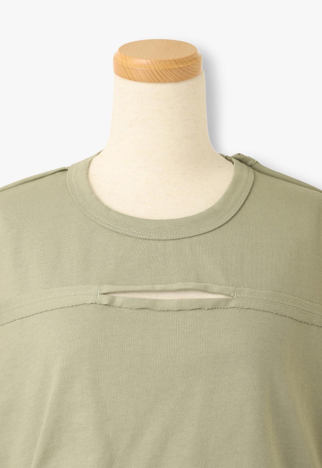 ホールカットオフウォッシュＴシャツ