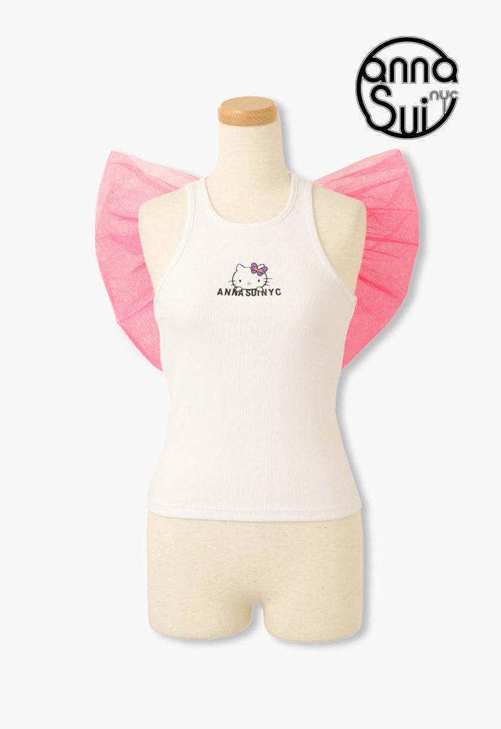 HELLO KITTY back ribbon tank top