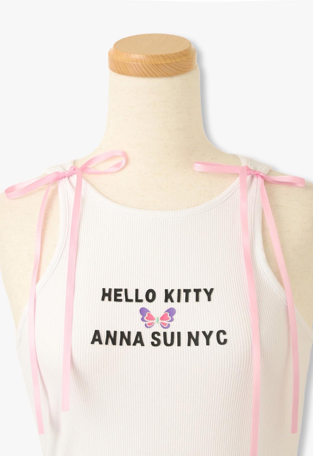 HELLO KITTY ショルダーリボンタンクトップ