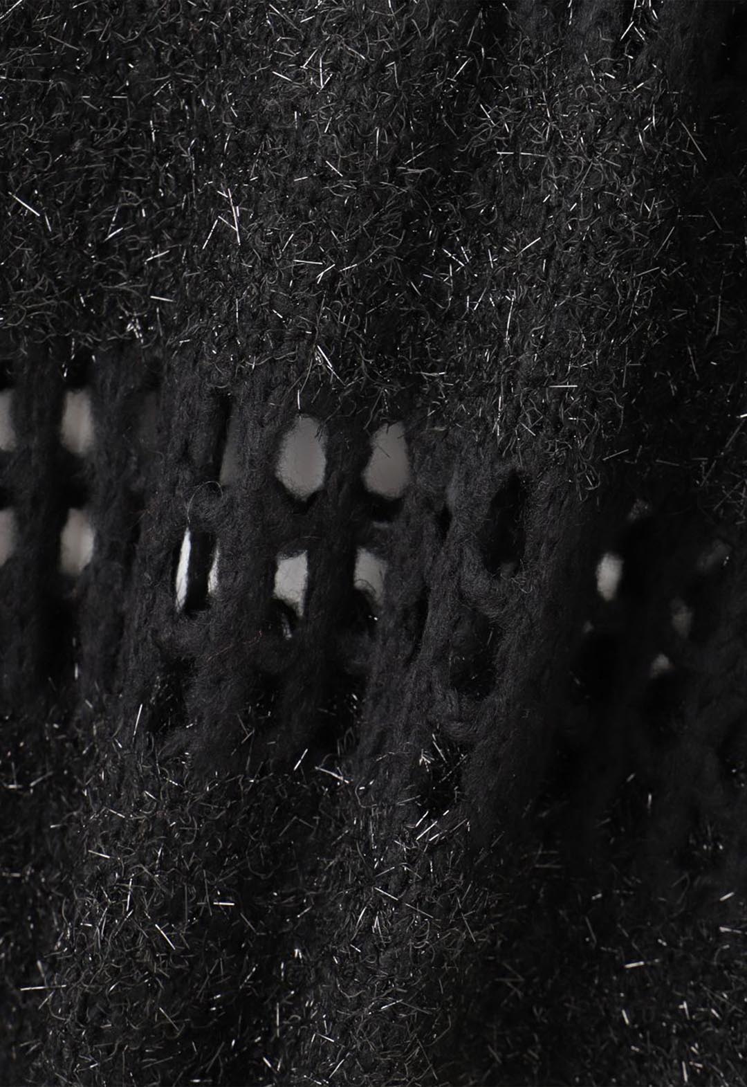 ラメシャギーニットプルオーバー