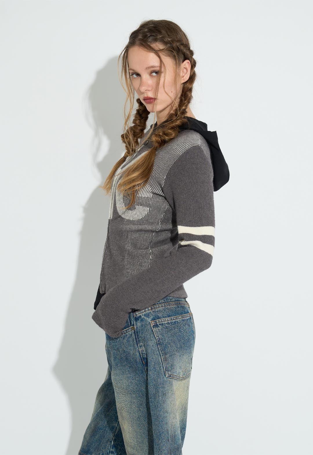 NYC colorway zip cardigan