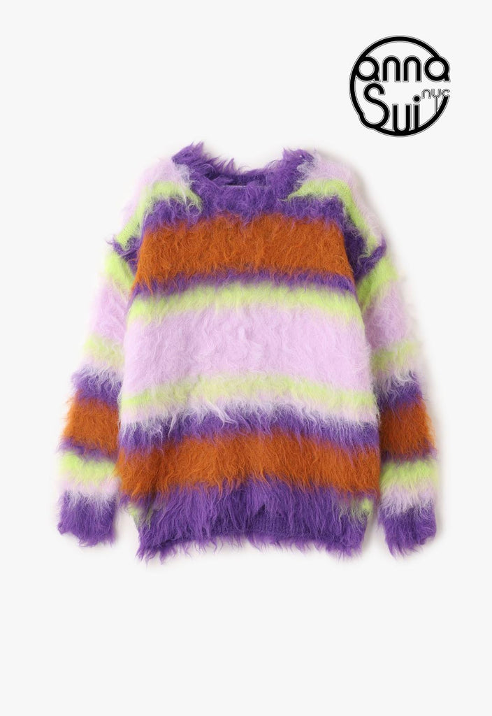 カラーボーダーニット