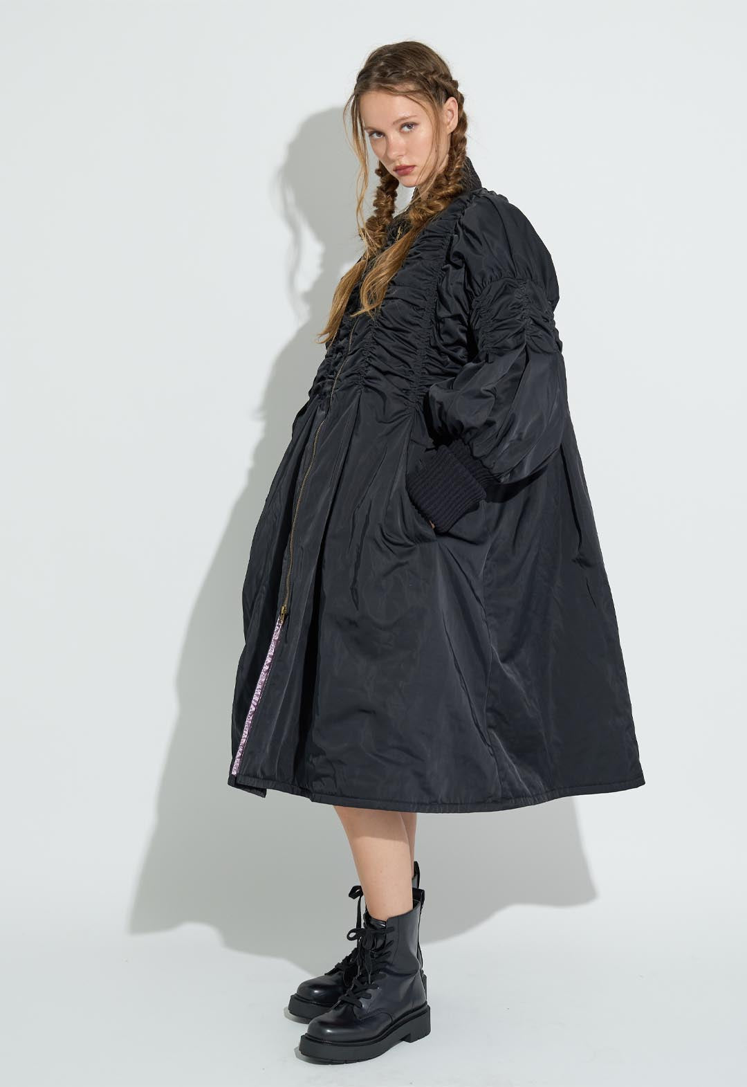 Long MA-1 coat