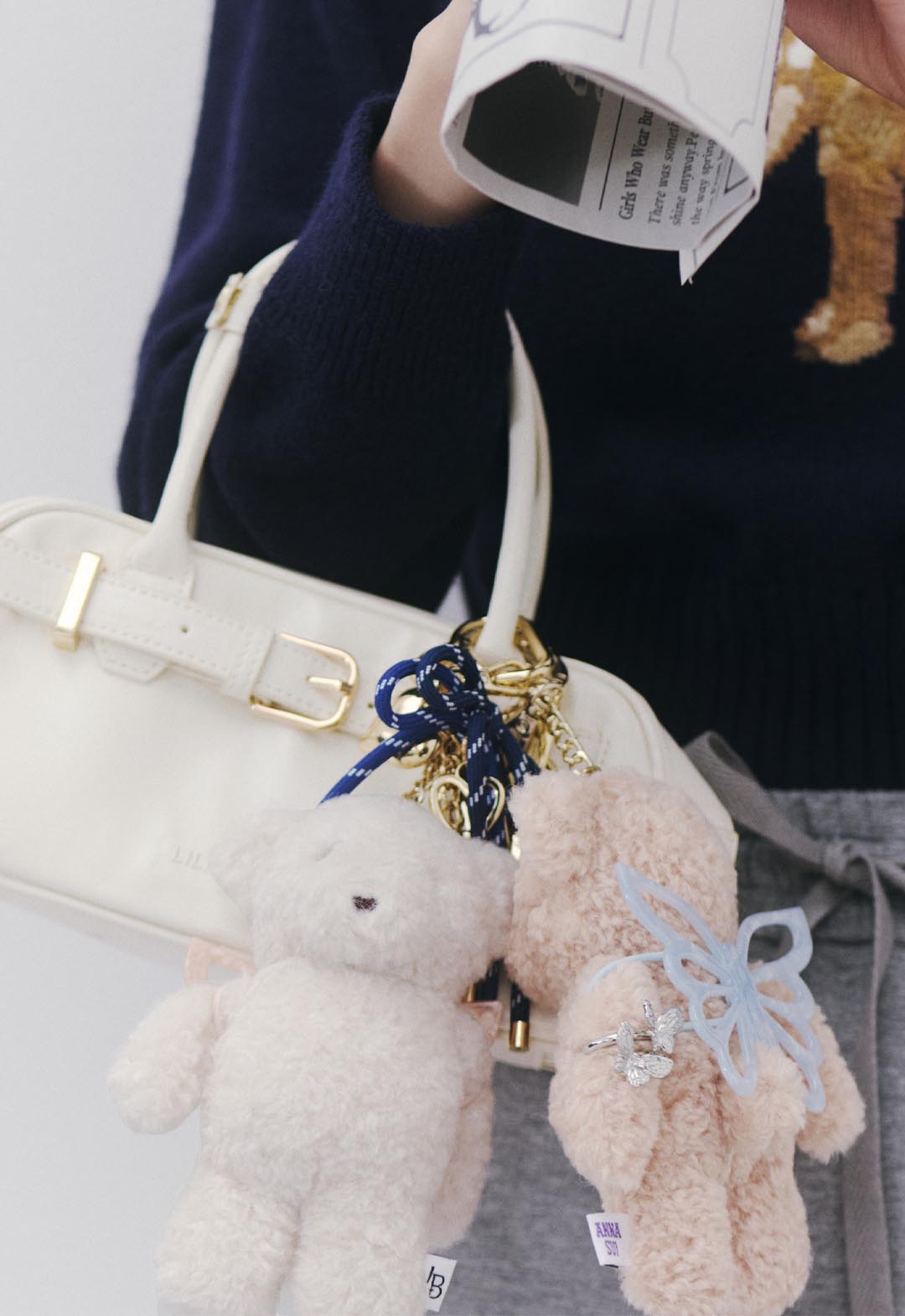 [LILY BROWN × ANASUI] Butterfly Lily Bear Charm