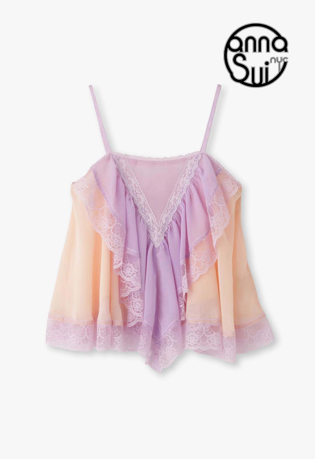 パネルレースキャミ