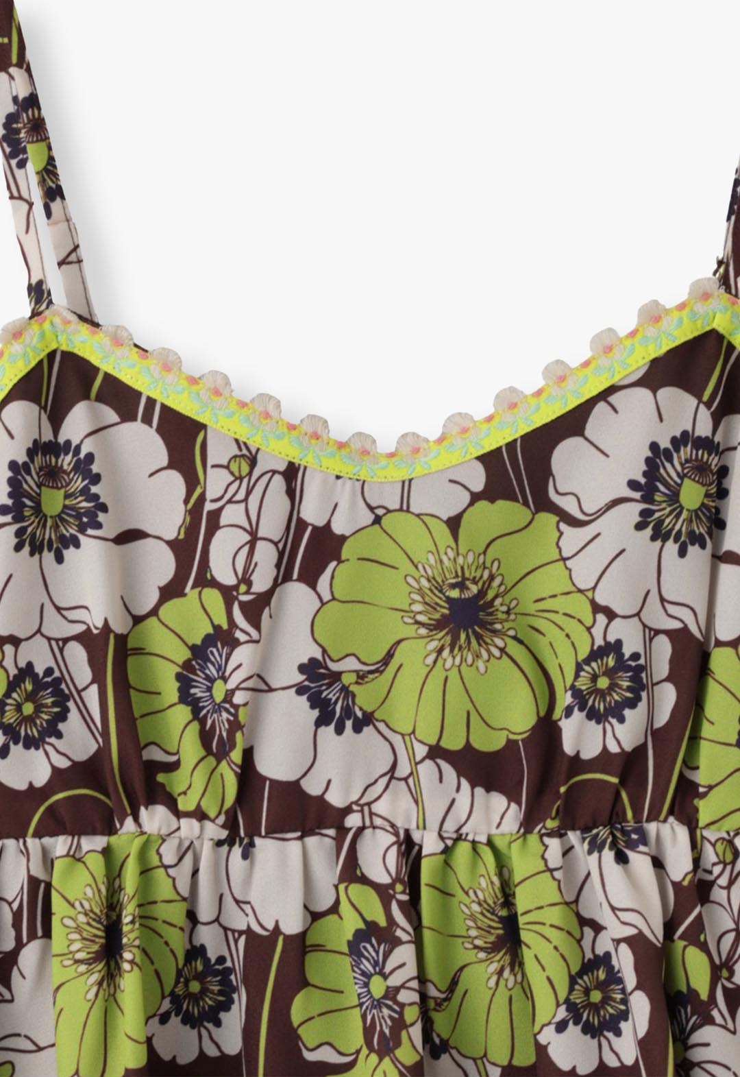 Summer Retro Flower Camisole