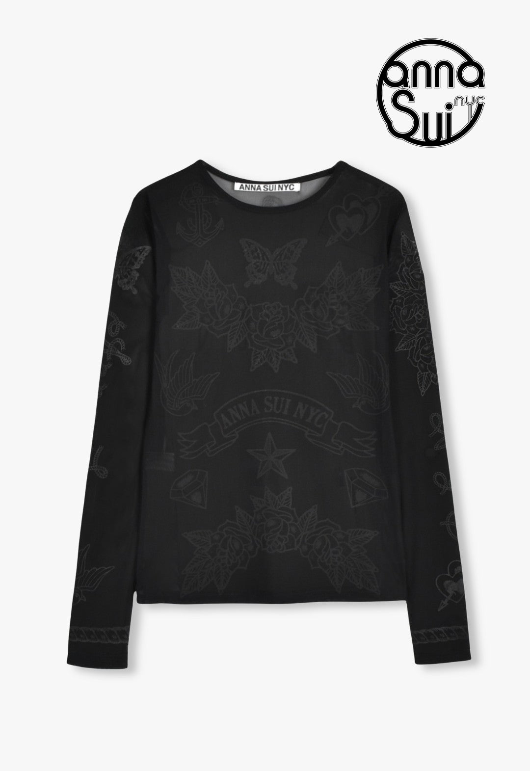 [Limited Color] NYC Tattoo Sheer Top