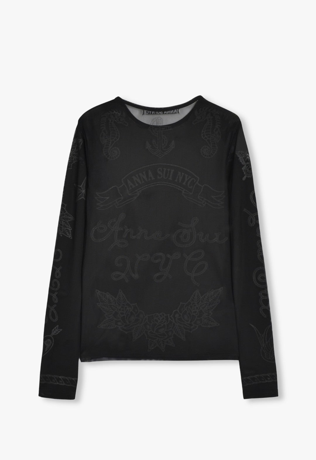 [Limited Color] NYC Tattoo Sheer Top