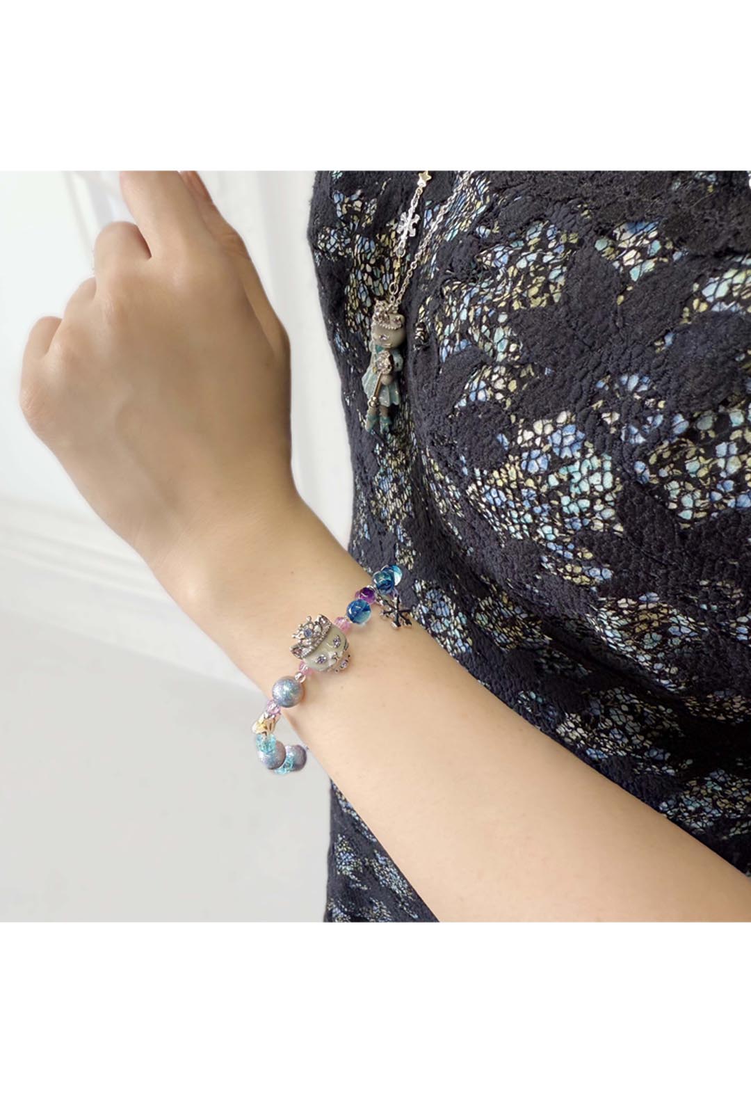 バレリーナ猫モチーフ ブレスレット