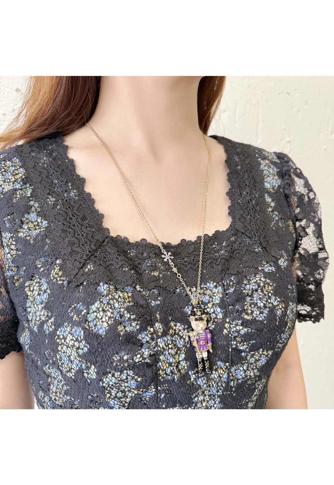 アナ スイ（ANNA SUI） くるみ割り猫モチーフ ネックレス | ねこ