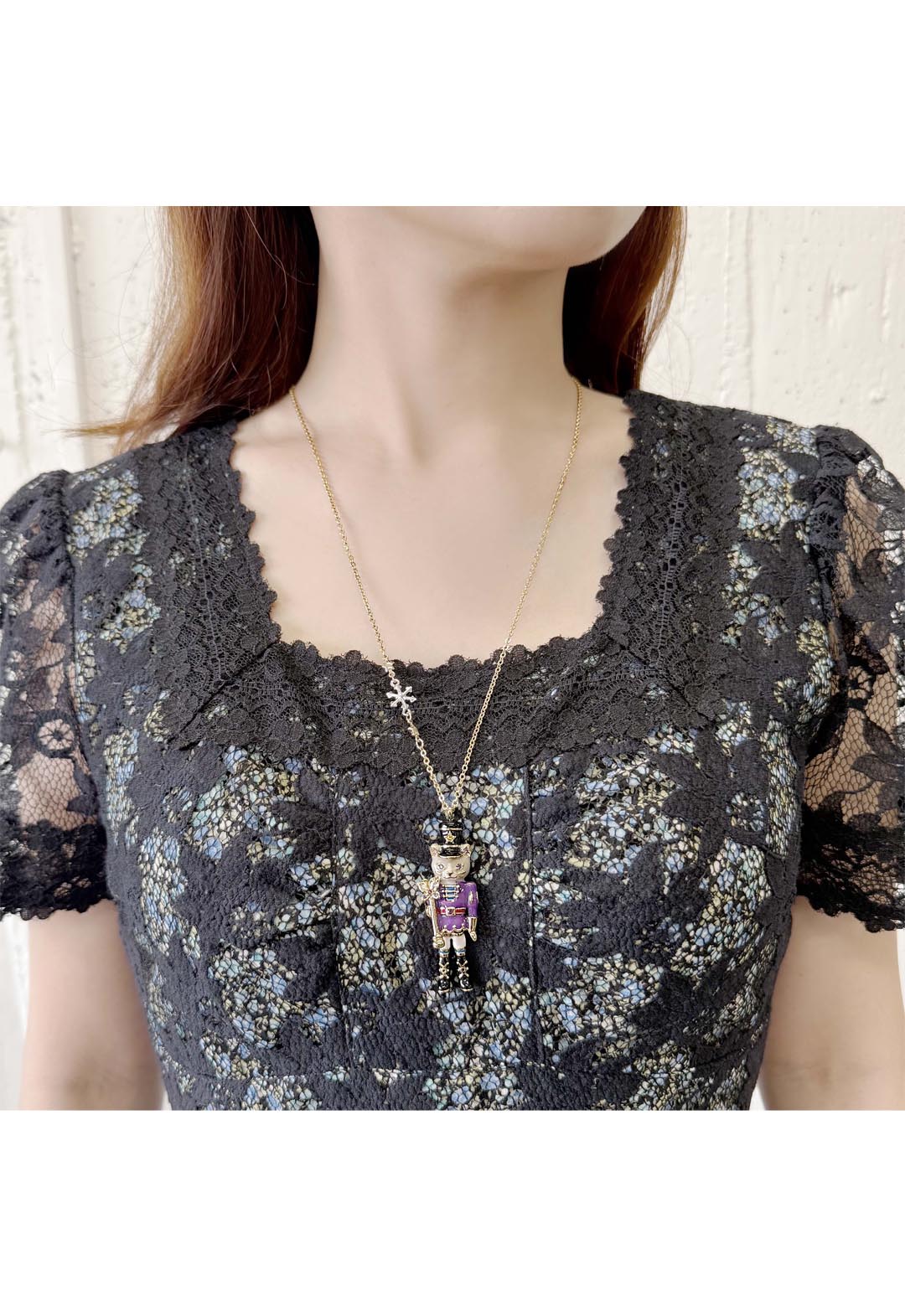 アナスイ　くるみ割り人形　猫　ペンダント アナ スイ（ANNA SUI） くるみ割り猫モチーフ ネックレス | ねこ