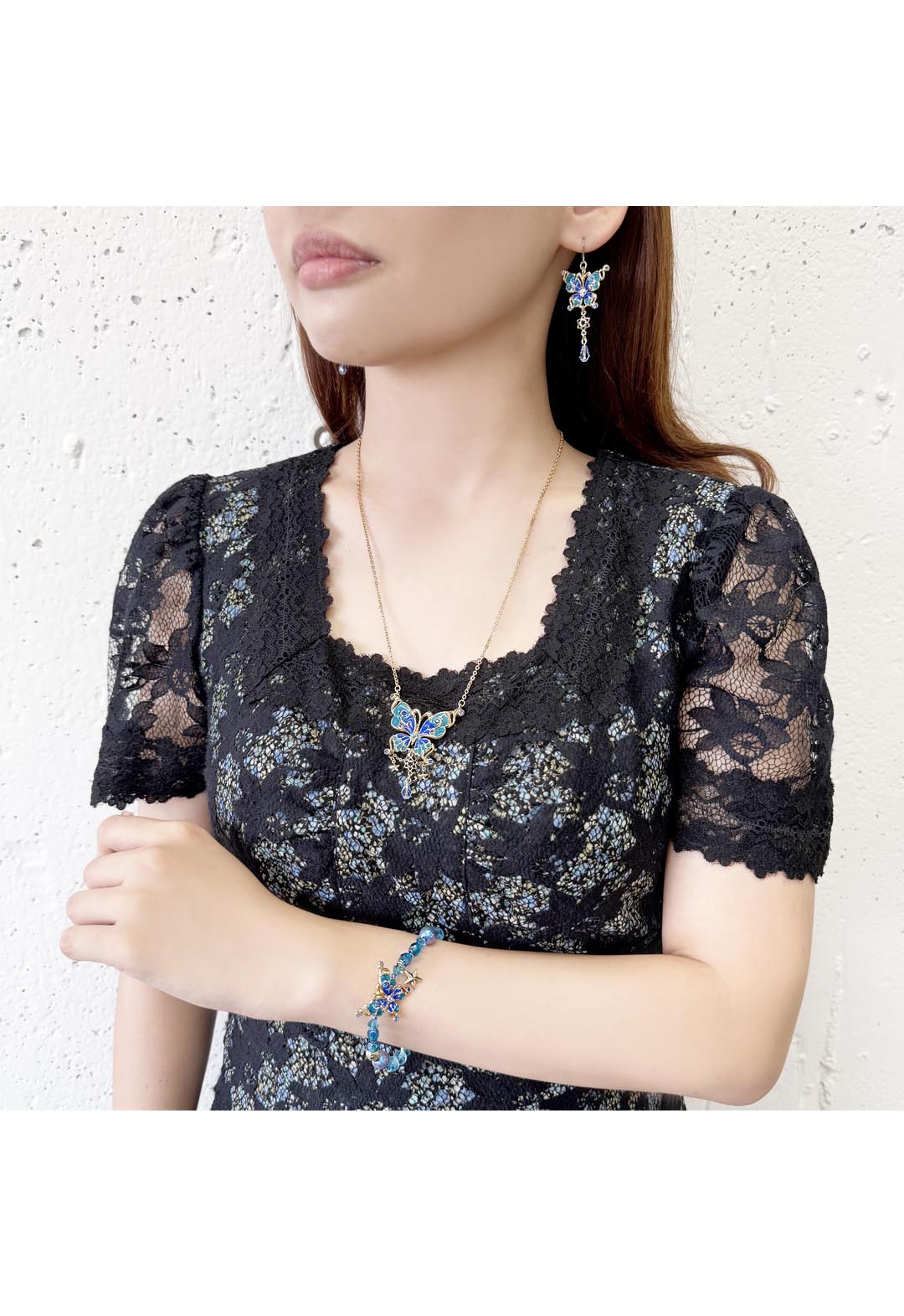 アナ スイ（ANNA SUI） 蝶モチーフ ゴムブレスレット | バタフライ ギフト