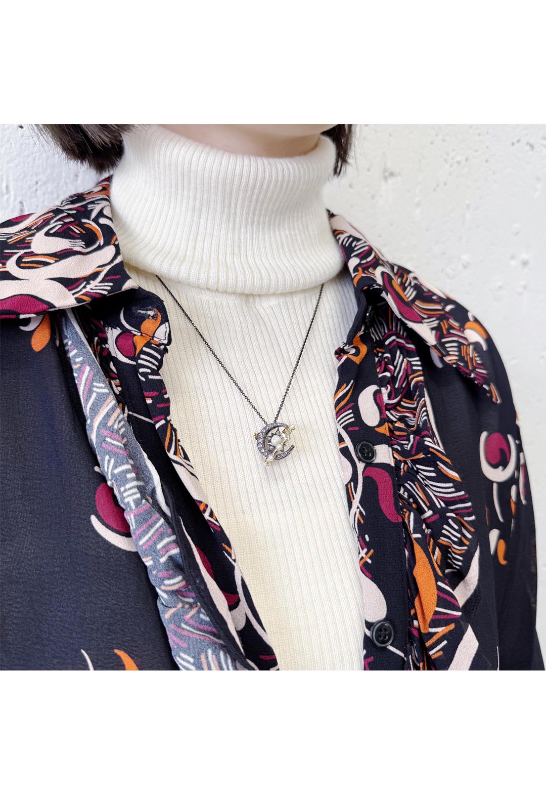 アナ スイ（ANNA SUI） ムーンスター＆オービットモチーフ ネックレス