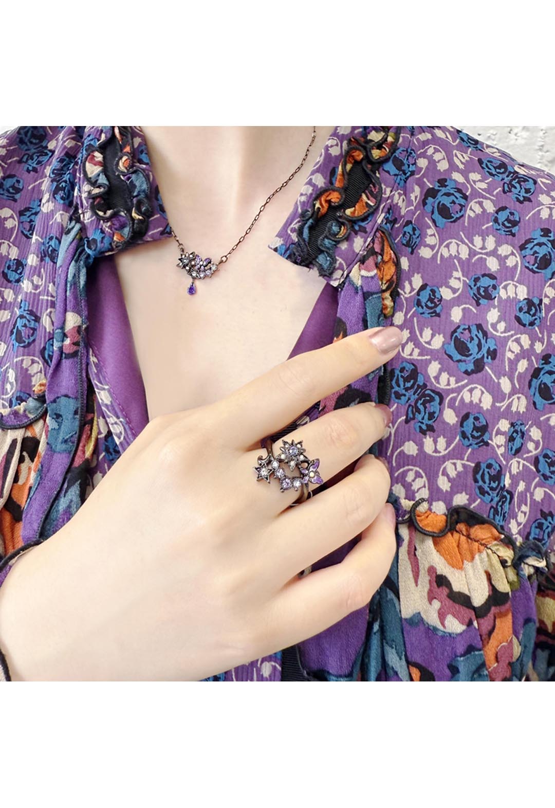 ANNA SUI 紫色のリング アナ スイ（ANNA SUI） メタルスター リング | バタフライ ギフト