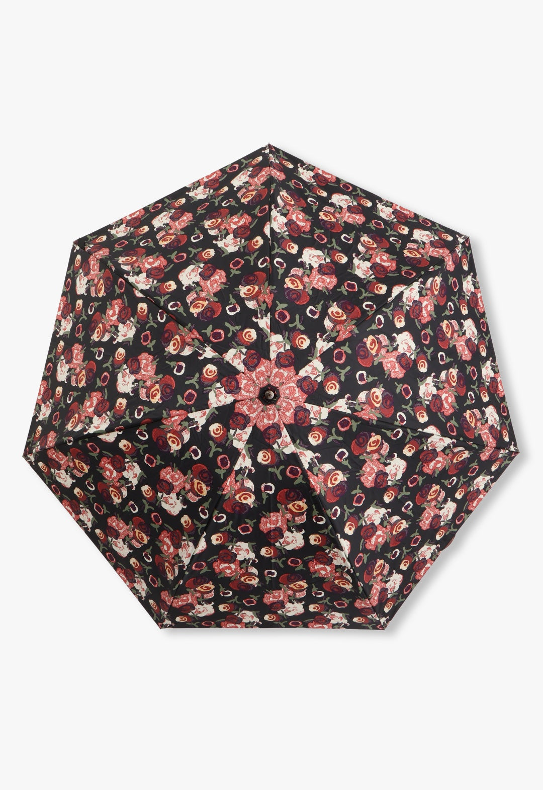 花柄プリント雨傘（折りたたみ傘）