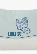 Butterfly print water repellent eco bag