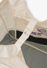 Butterfly print water repellent eco bag