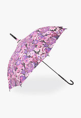 Resort pattern rain umbrella (long umbrella pagoda type)