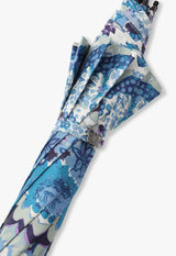 Resort pattern rain umbrella (long umbrella pagoda type)