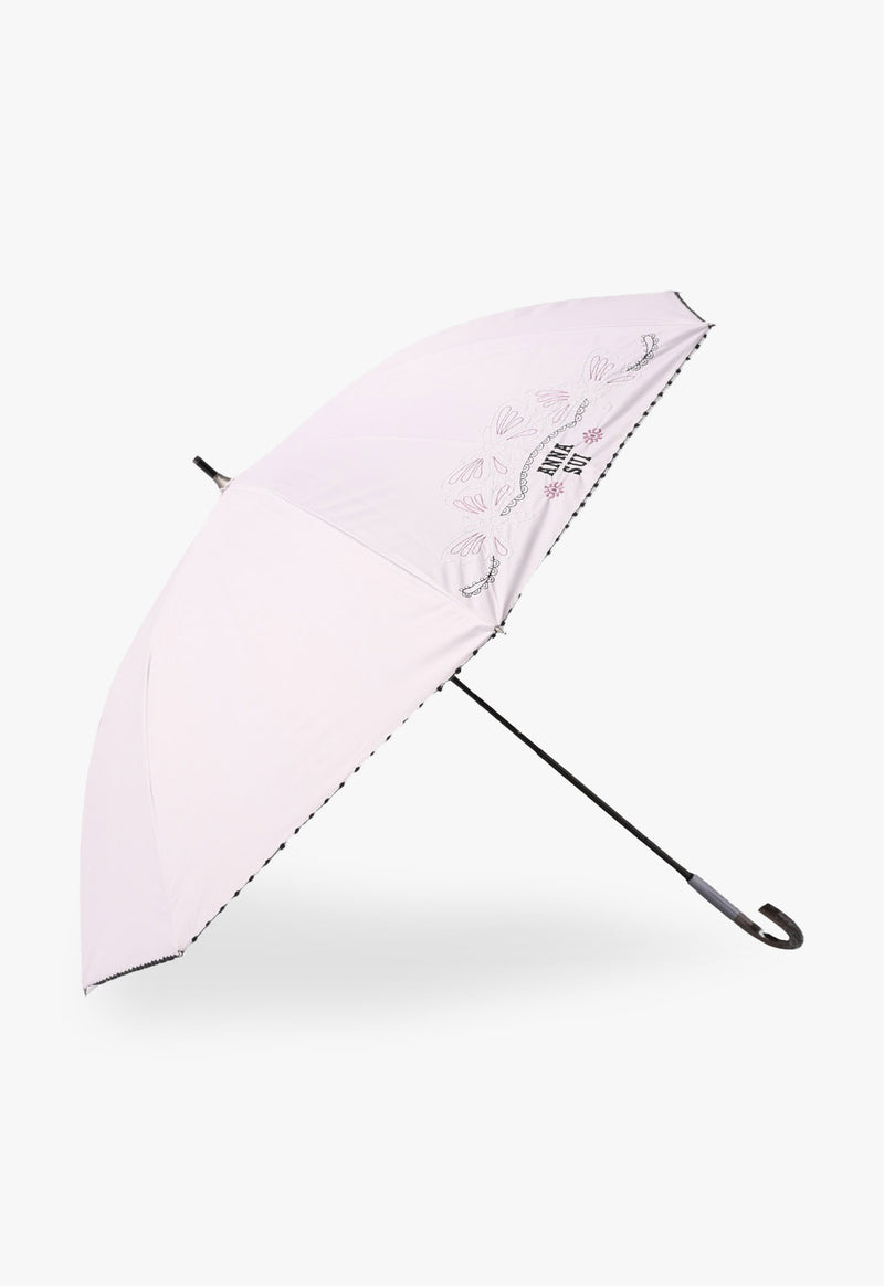 Lame embroidery light and rain umbrella (short umbrella)