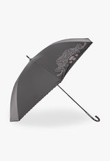 Lame embroidery light and rain umbrella (short umbrella)