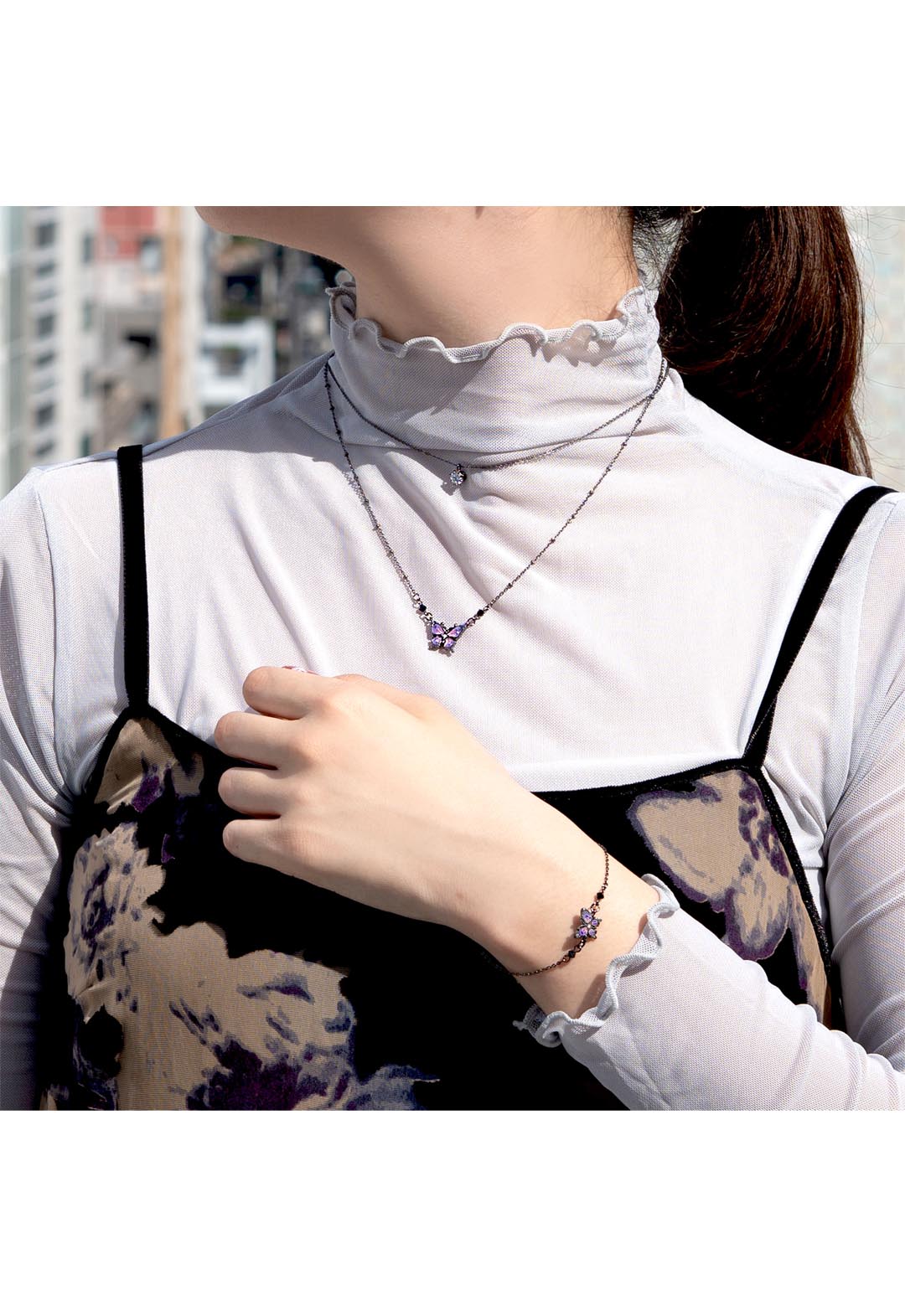 butterfly motif bracelet