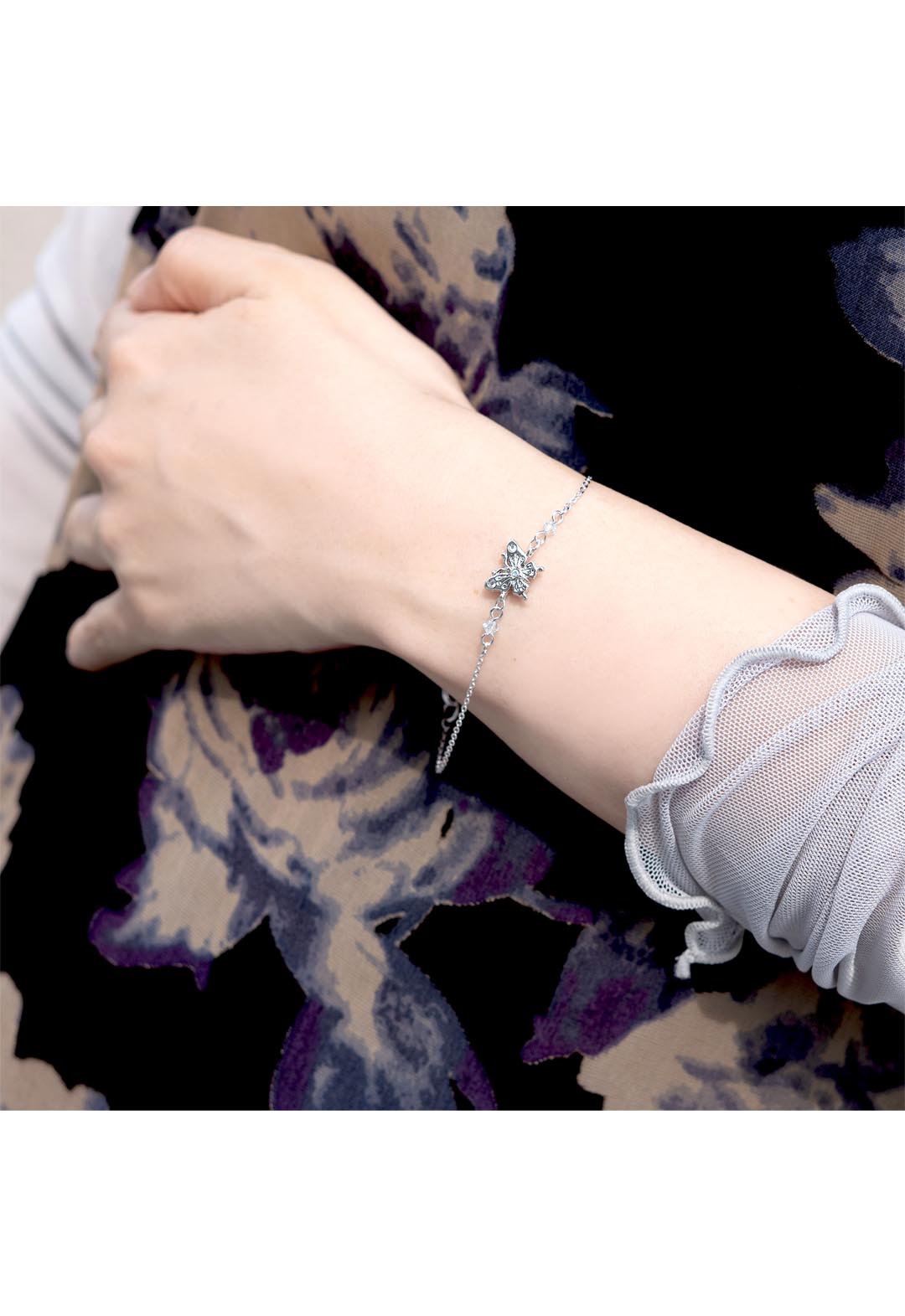 butterfly motif bracelet