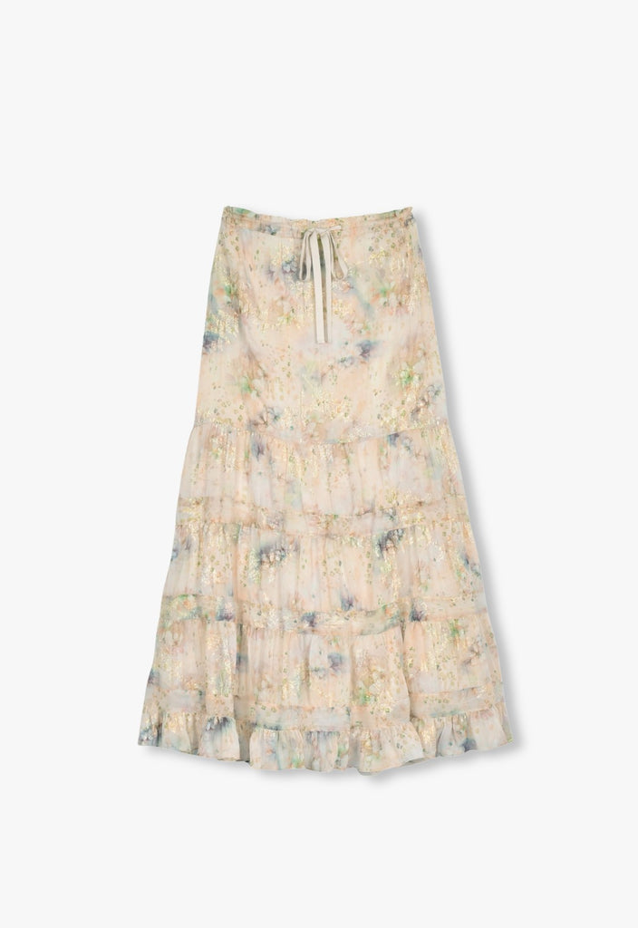 OASIS BLOOMS TIERED SKIRT
