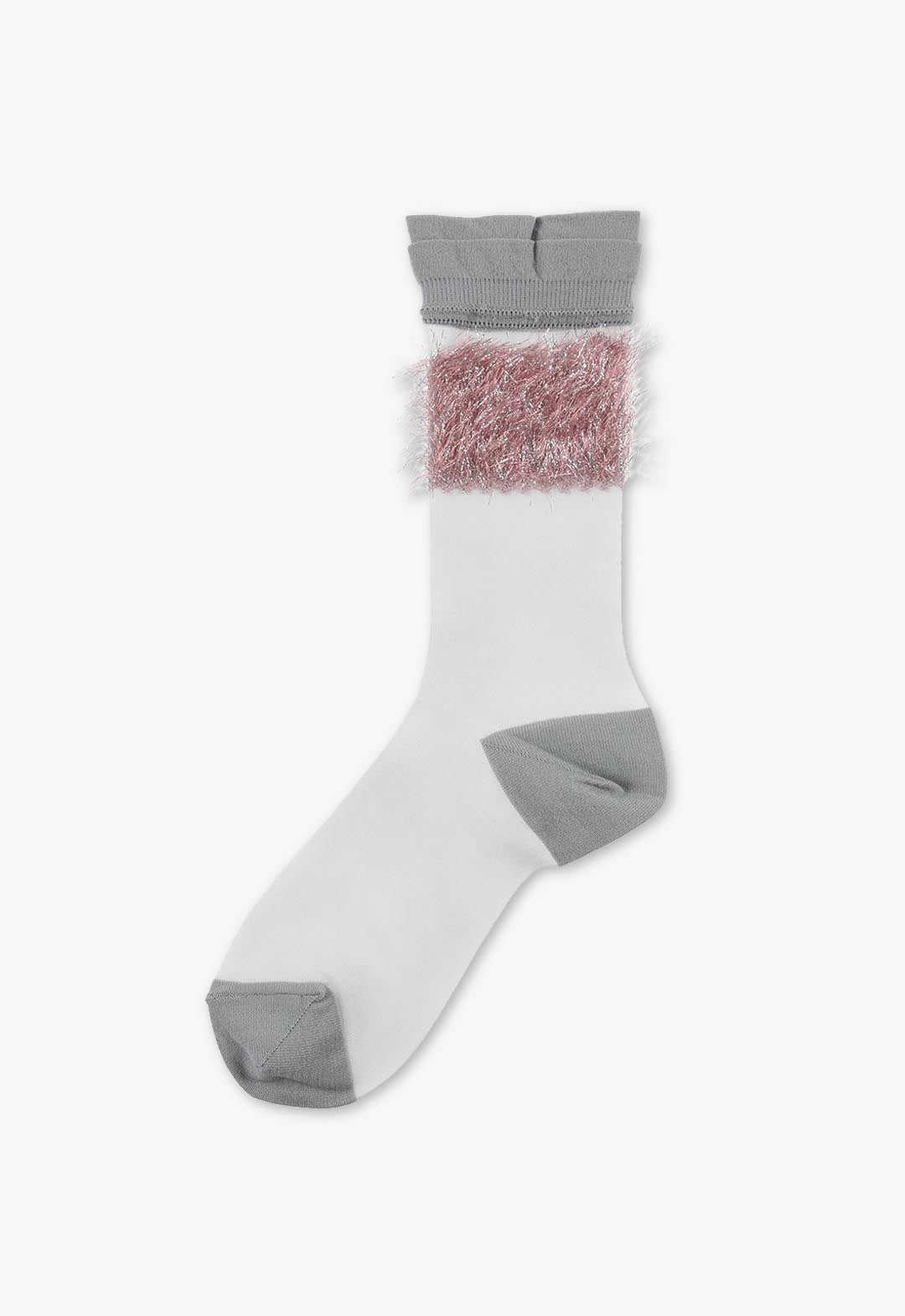 Fluffy frill socks