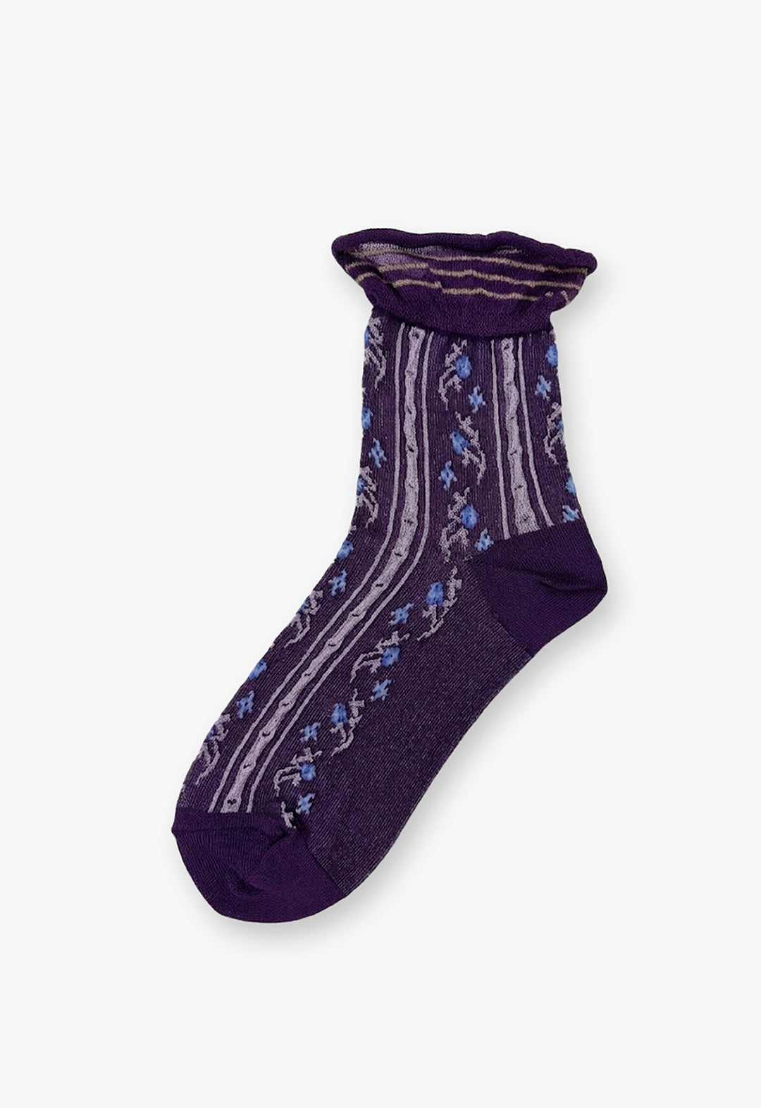 Line Flower Socks