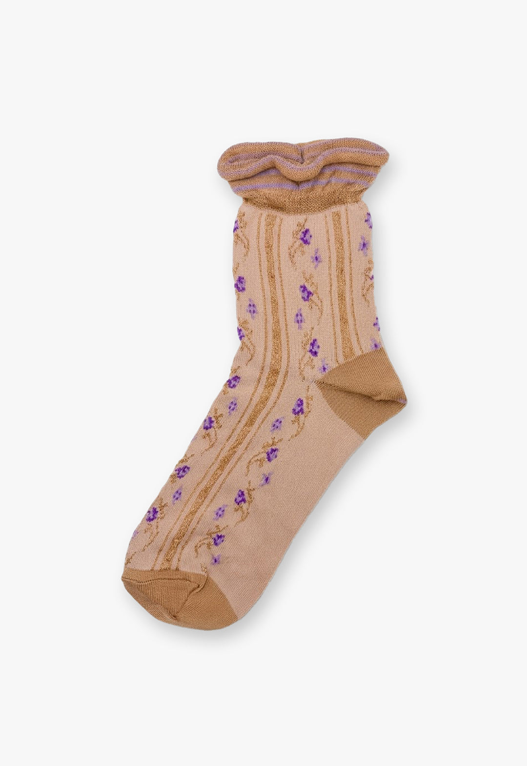 Line Flower Socks