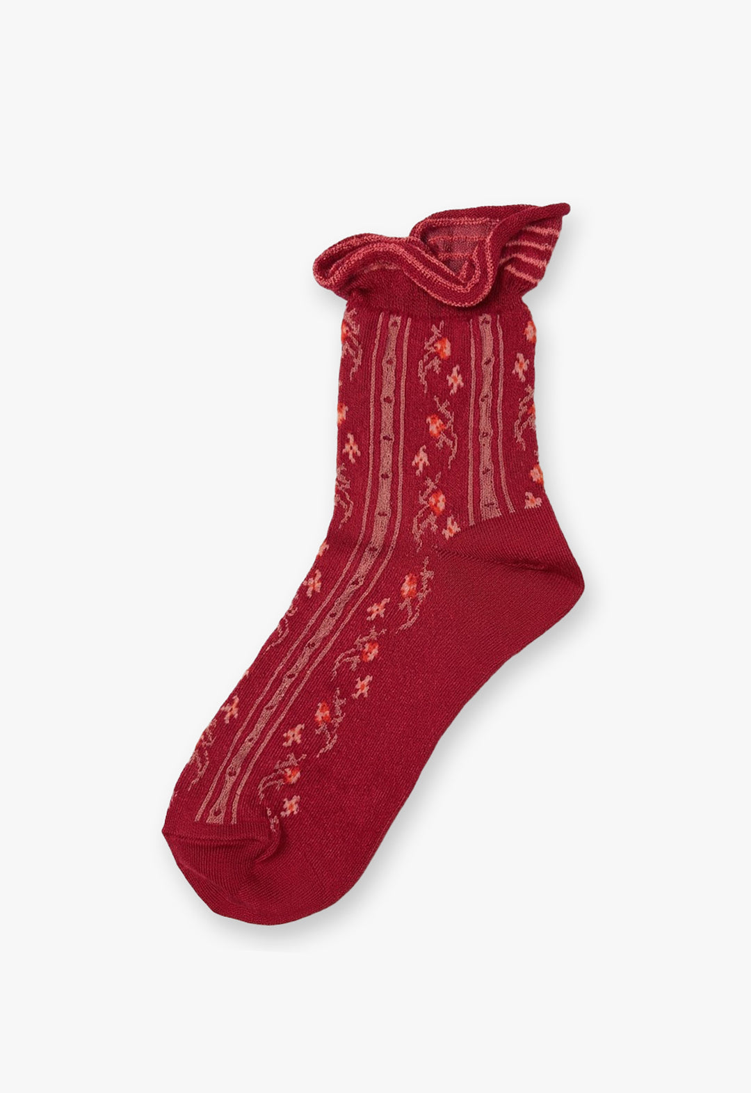 Line Flower Socks