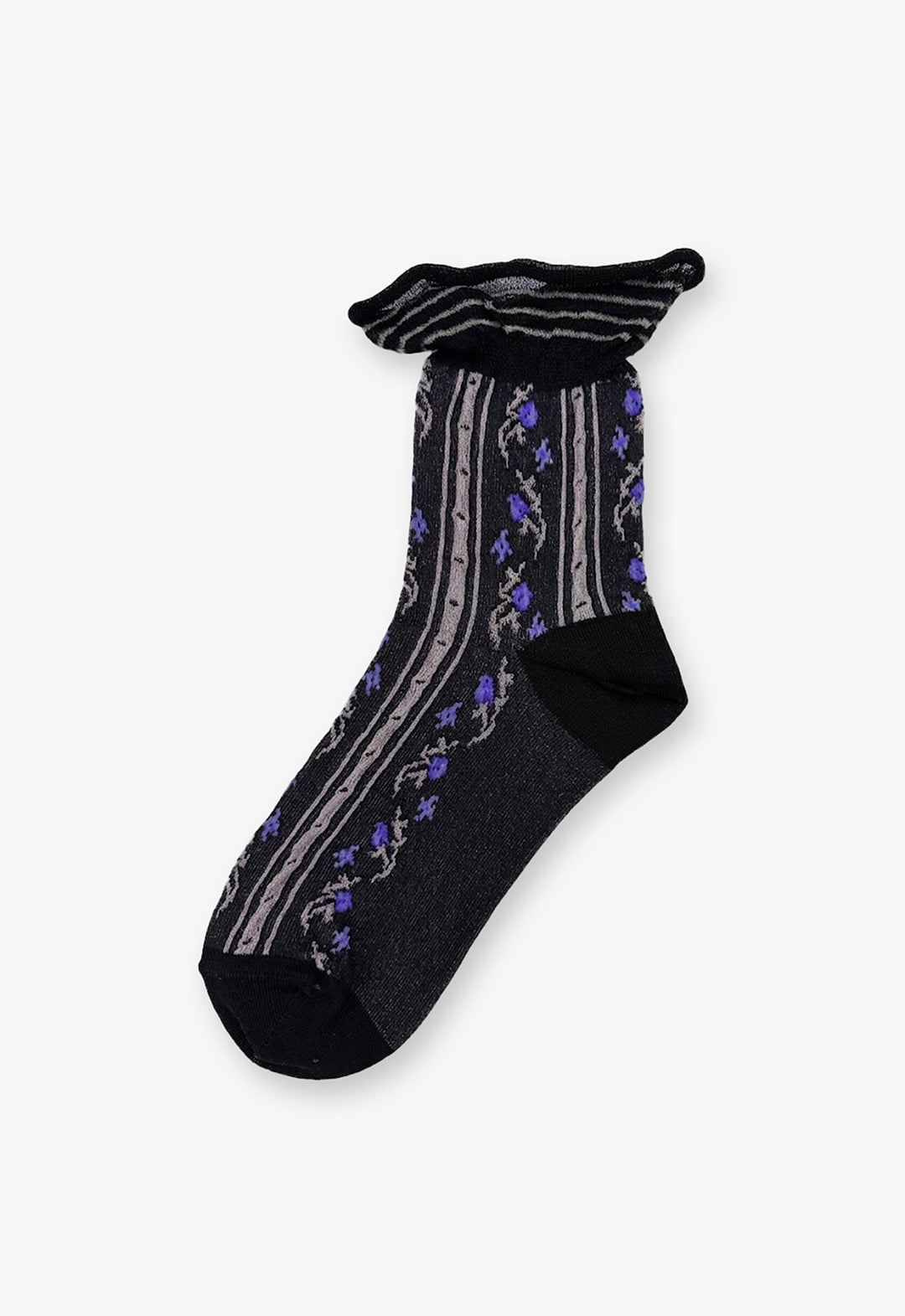 Line Flower Socks