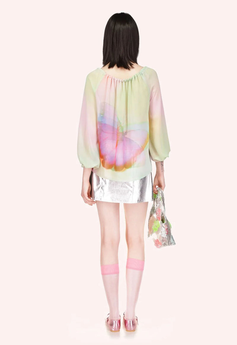 IMPRESSIONISM BUTTERFLY BLOUSE
