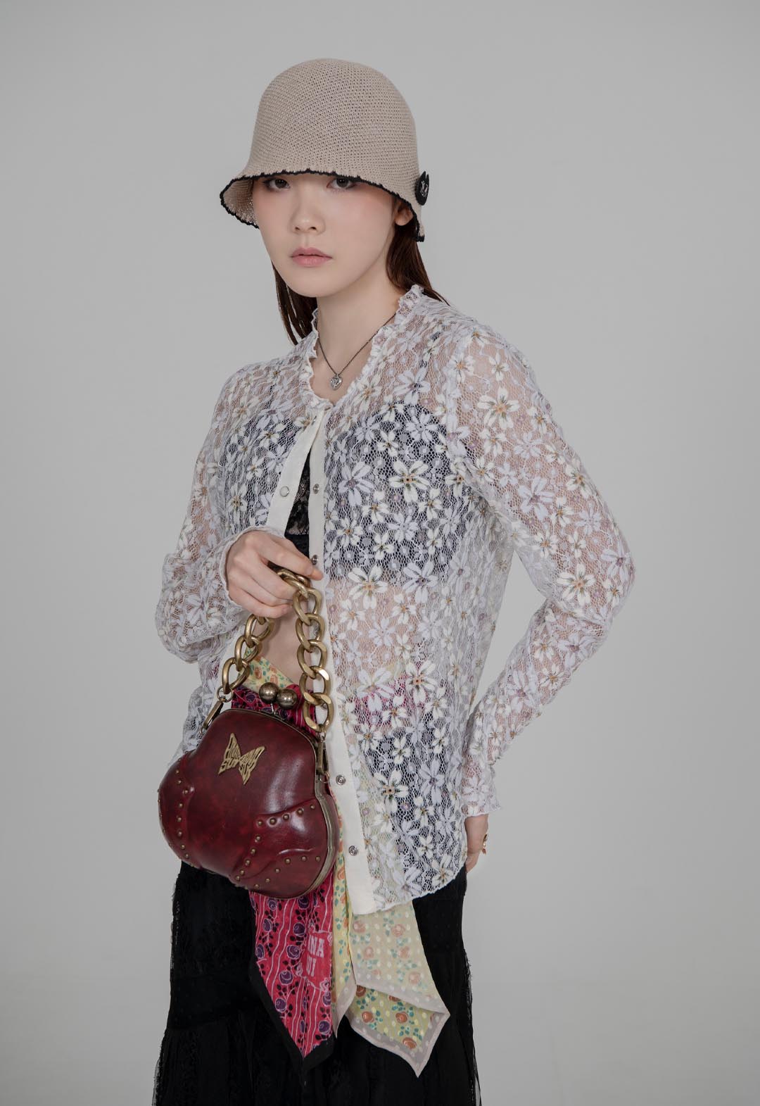 Butterfly Bag (CASSIS RED)