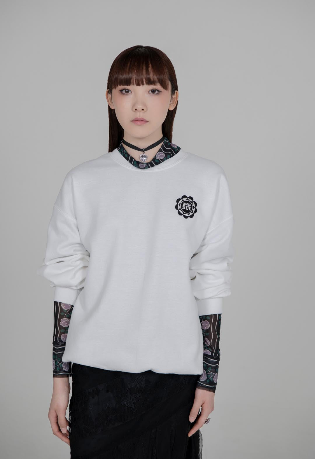 ROSETTI MESH TURTLENECK TOP
