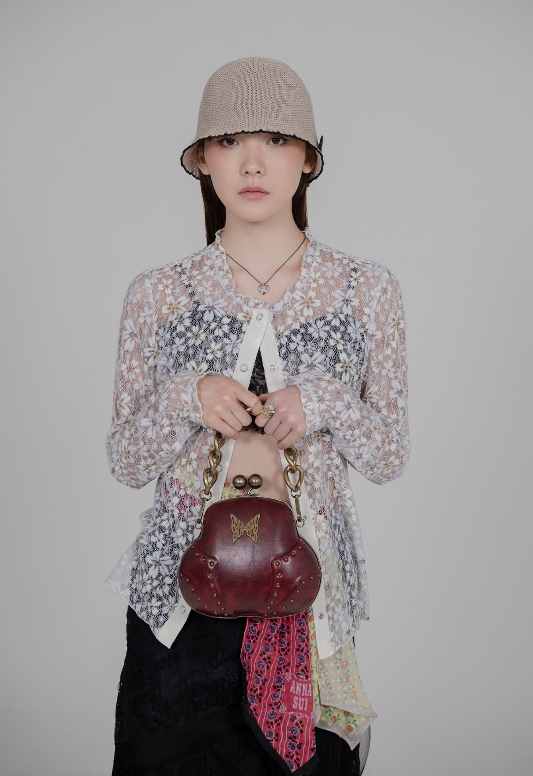 Butterfly Bag (CASSIS RED)