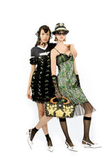 ROSEBUDS LACE COMBO SLIP DRESS
