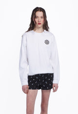 ANNA SUI WINGS CREW NECK SWEATSHIRT