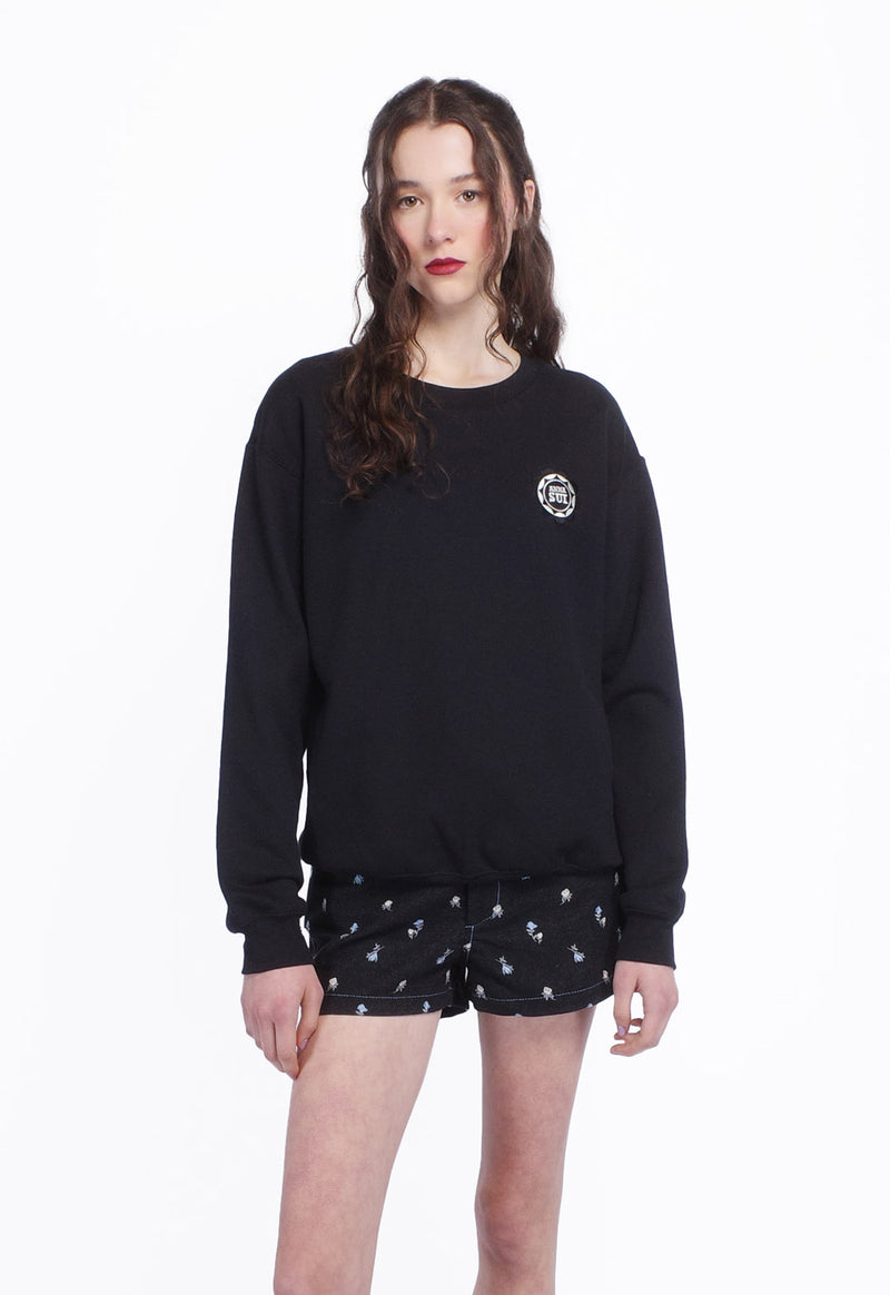 ANNA SUI WINGS CREW NECK SWEATSHIRT