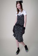 POLKA DOT RUCHED LACE