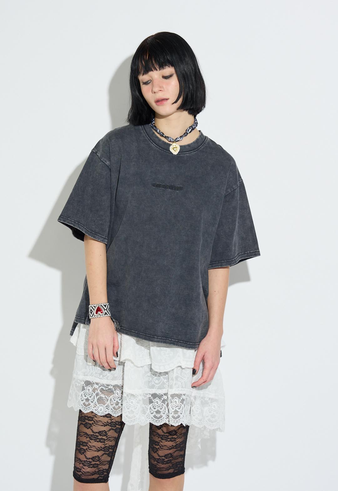 ラメロゴTシャツ