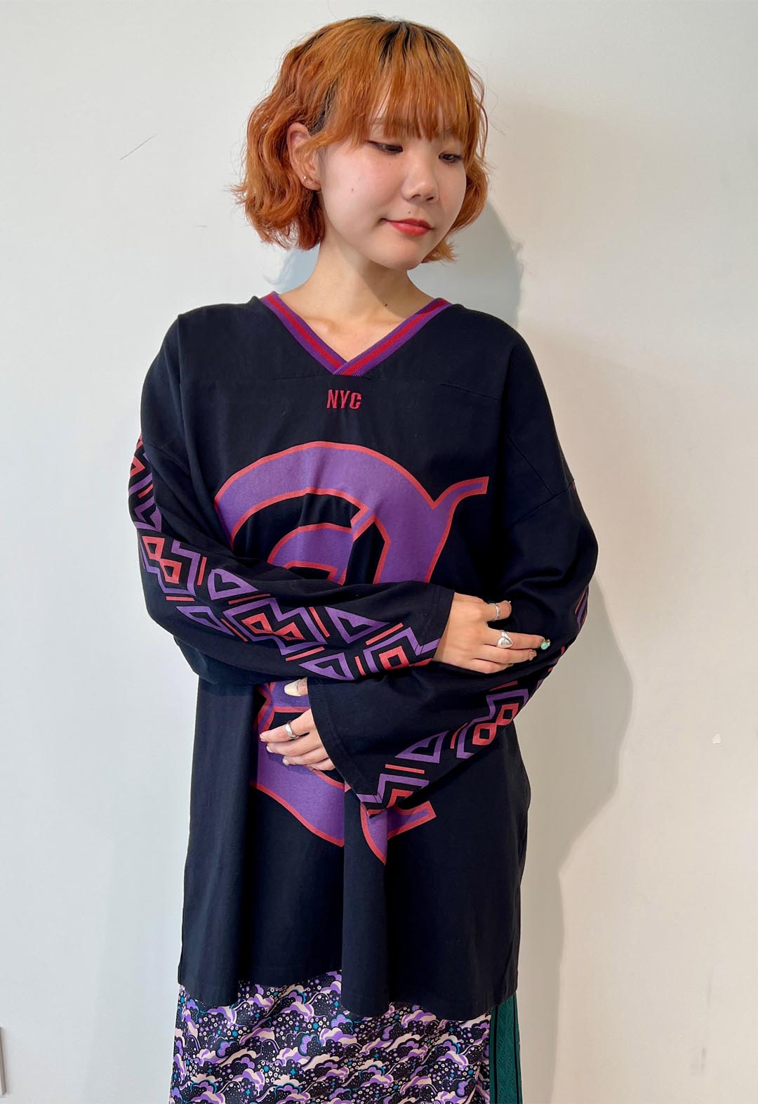 BIG A TRIBE ロングTシャツ　ブラック