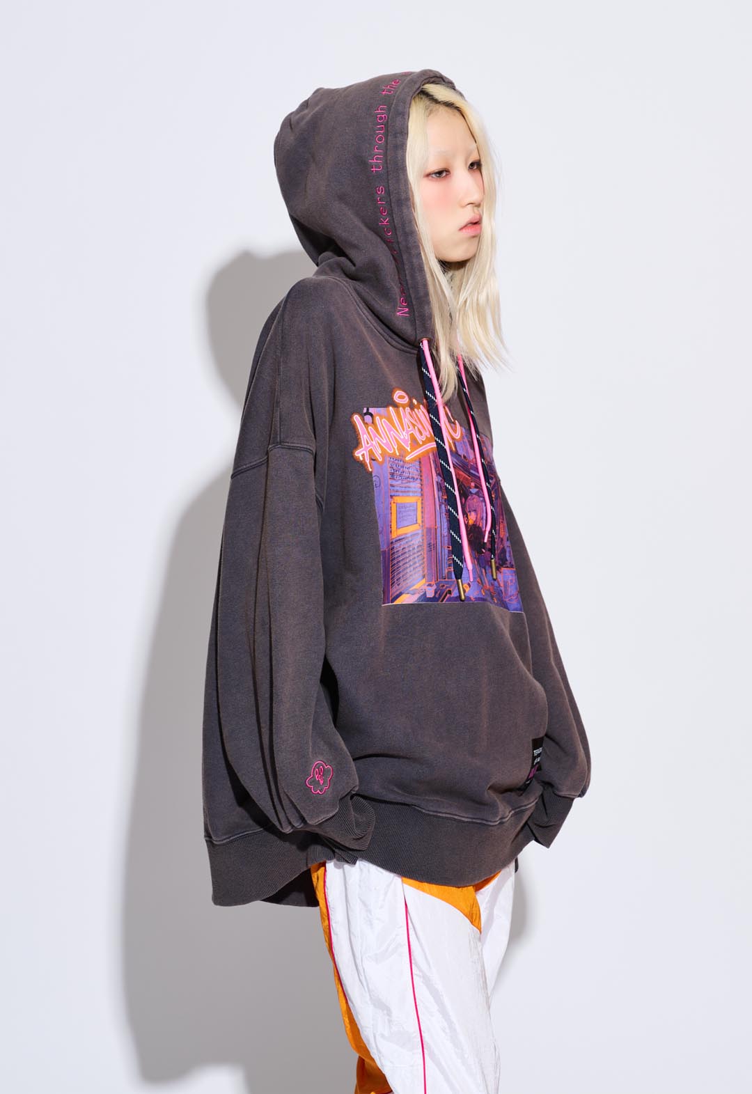 TERA neon night road hoodie