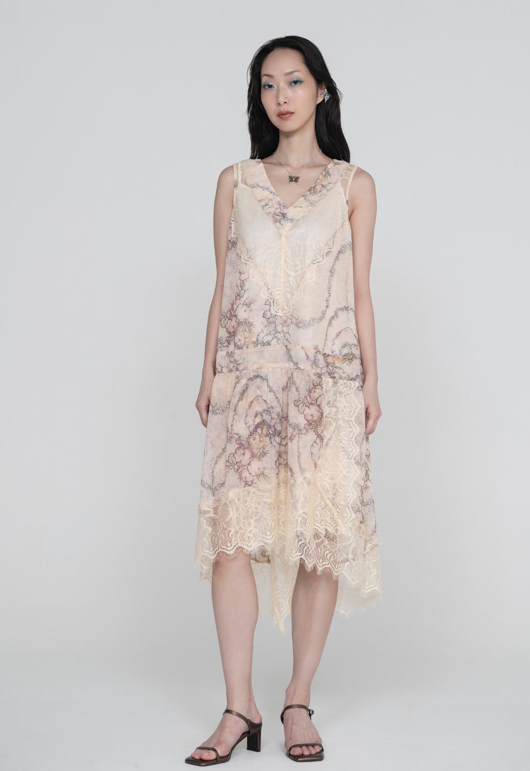 SPIRIT BLOOM CHIFFON DRESS