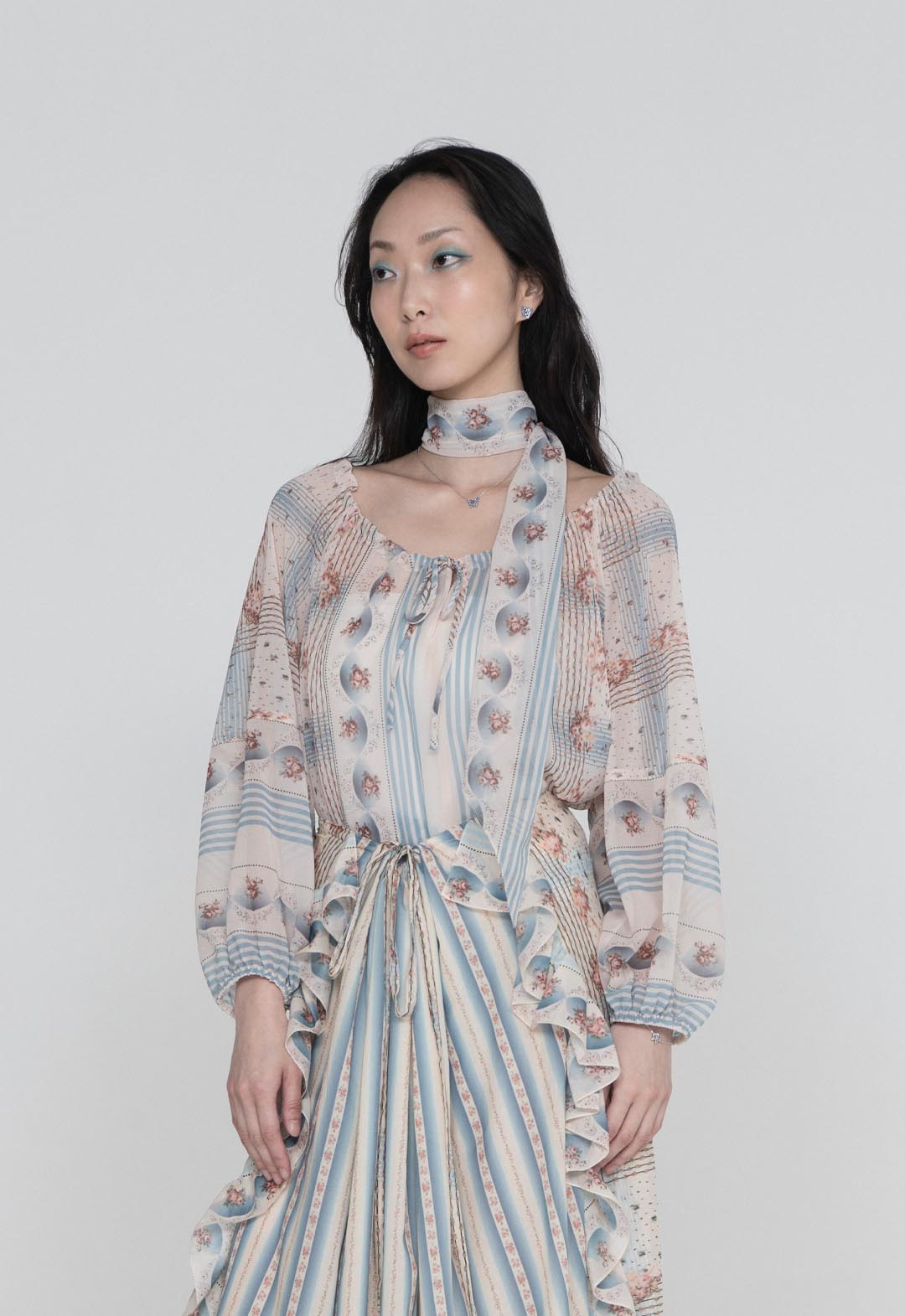 HERITAGE SCARF PRINT CHIFFON SCARF